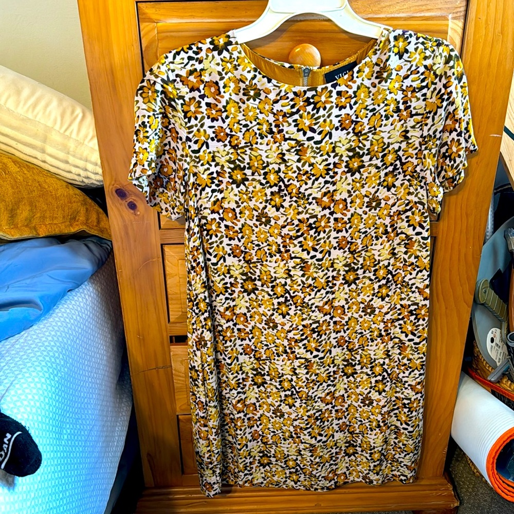 Floral yellow dress